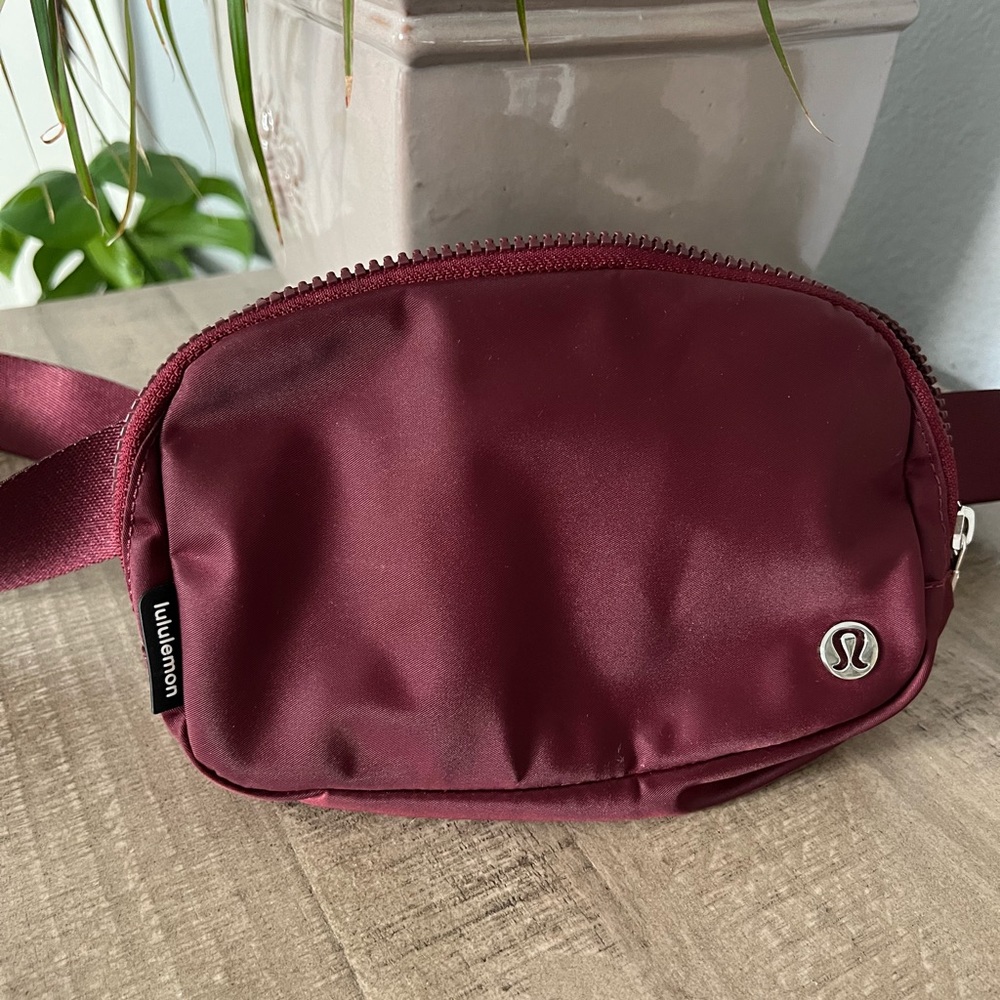 Maroon Lululemon Belt Bag